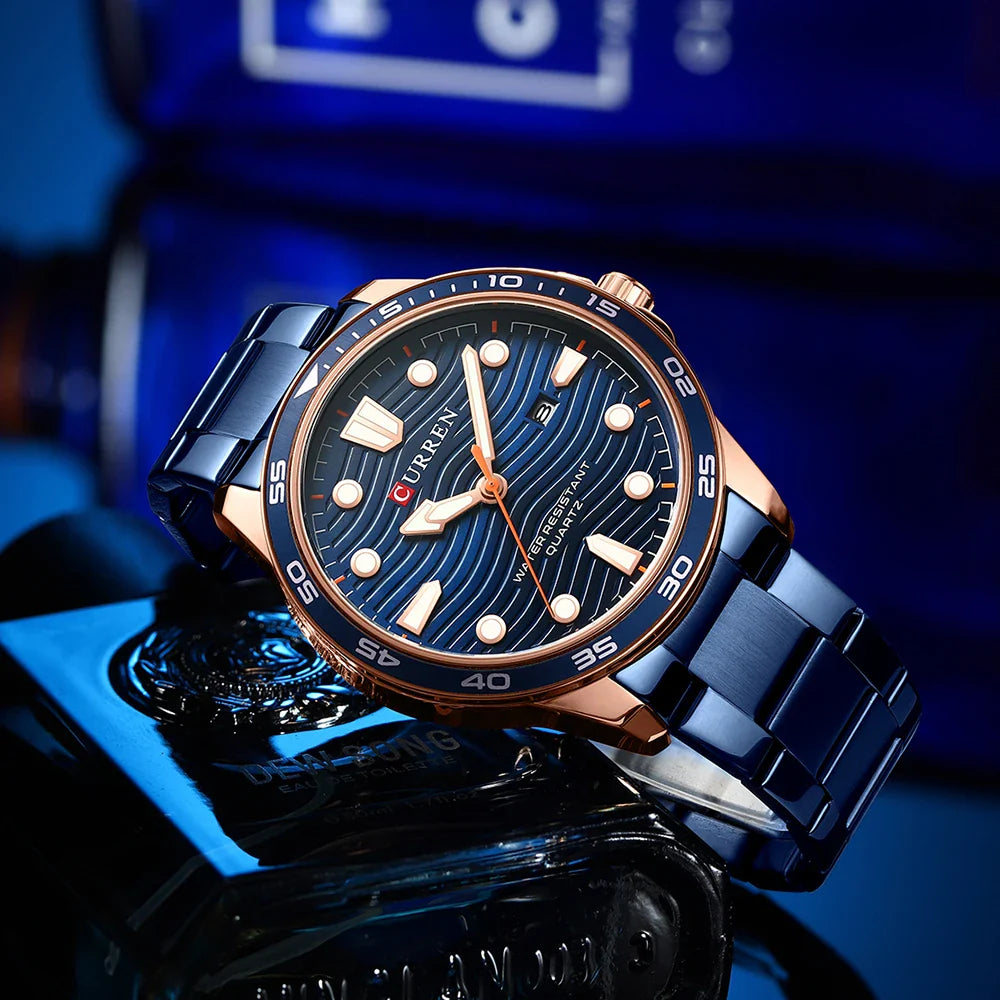 CURREN - Montre Chronographe Militaire Homme ref-008