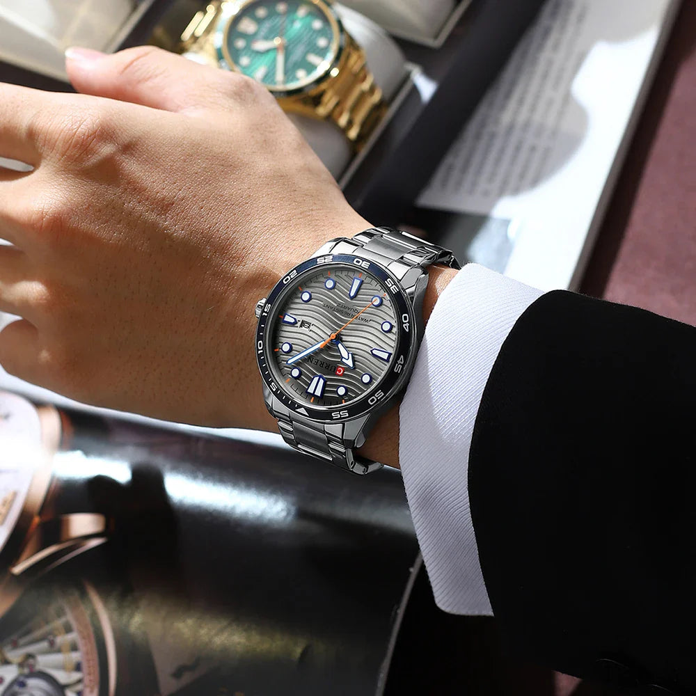 CURREN - Montre Chronographe Militaire Homme ref-008