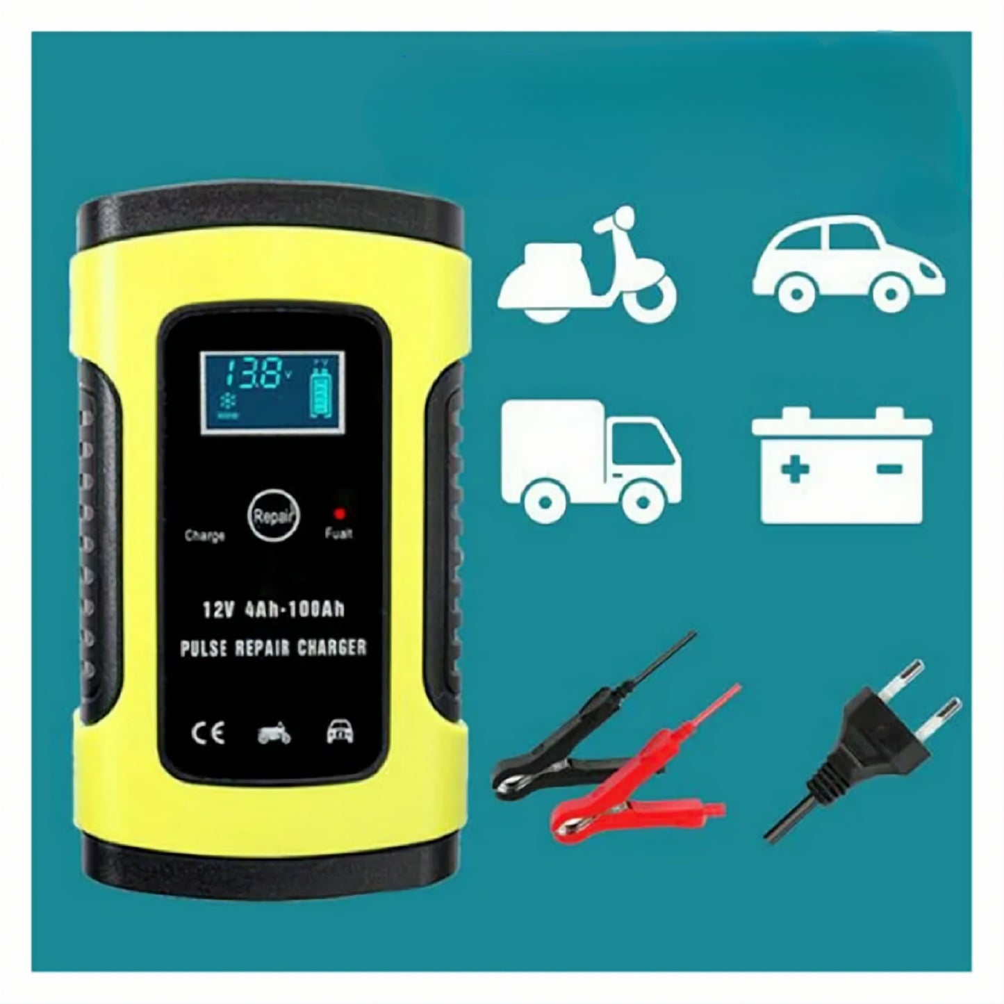 ULTRA REPAIR - Chargeur Batterie Auto-Moto Automatique - 12V - 4AH-100AH