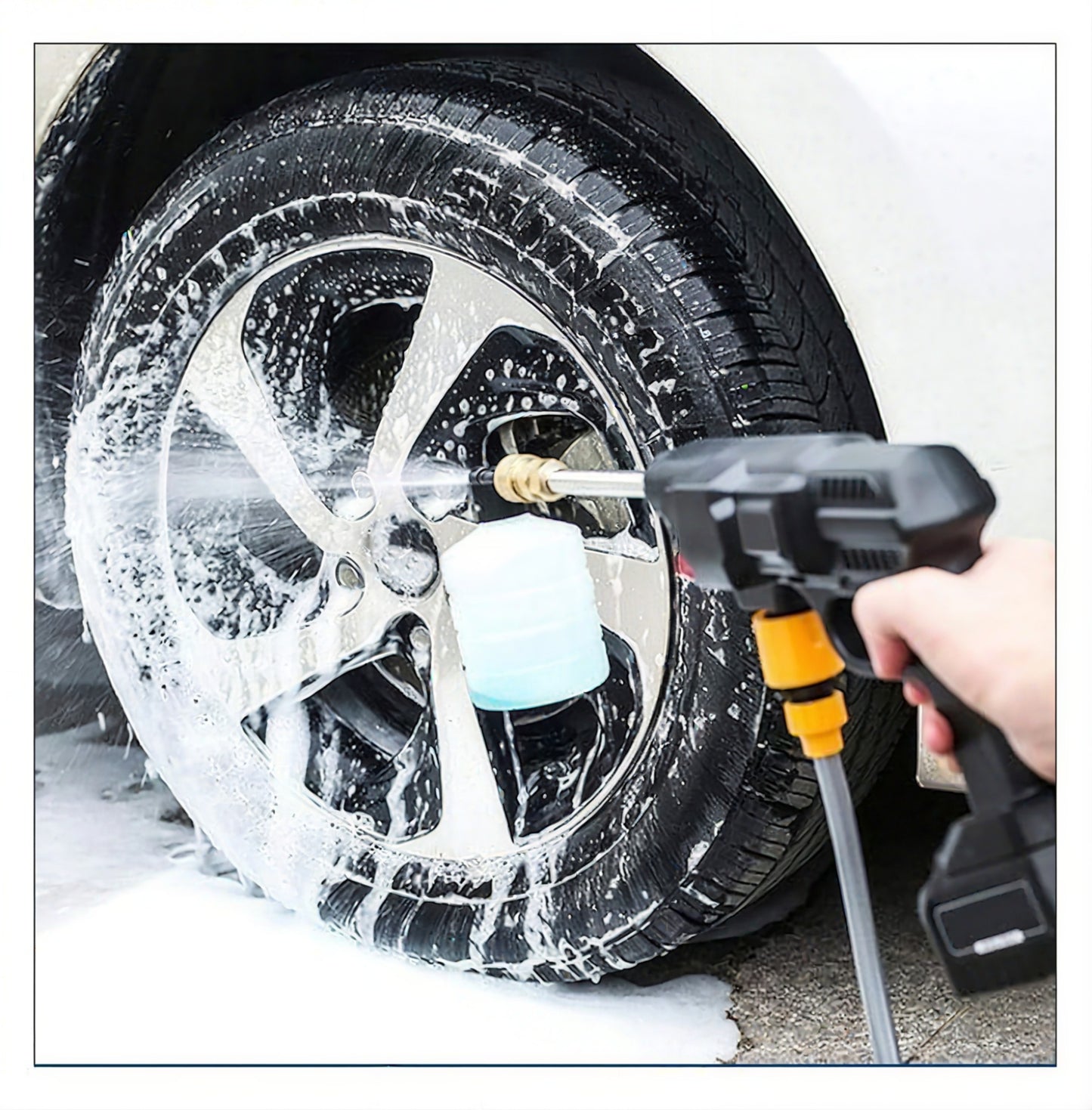 ULTRA - Pistolet Haute Pression Casher - Nettoyant Voiture 60Bar 300W &Buses 5en1