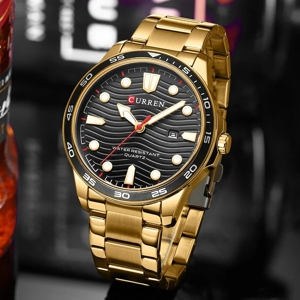 CURREN - Montre Chronographe Militaire Homme ref-008