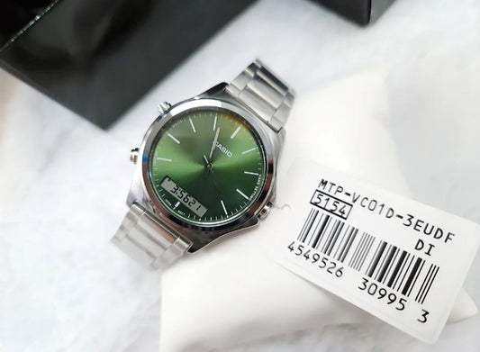 Ultra - Casio Duo – Élégance classique - Cadran VERT, esprit digital