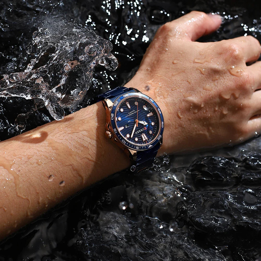 CURREN - Montre Chronographe Militaire Homme ref-008
