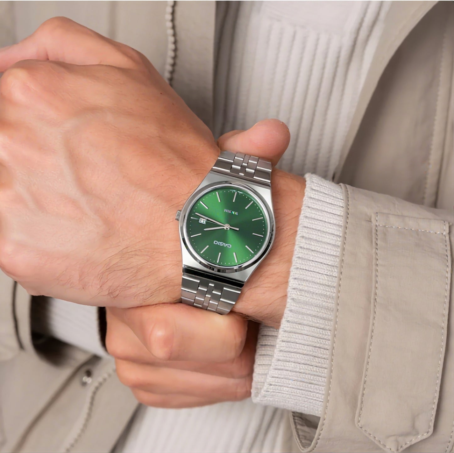 Ultra - Casio Mtp - Cadran Vert- Unisex - 003