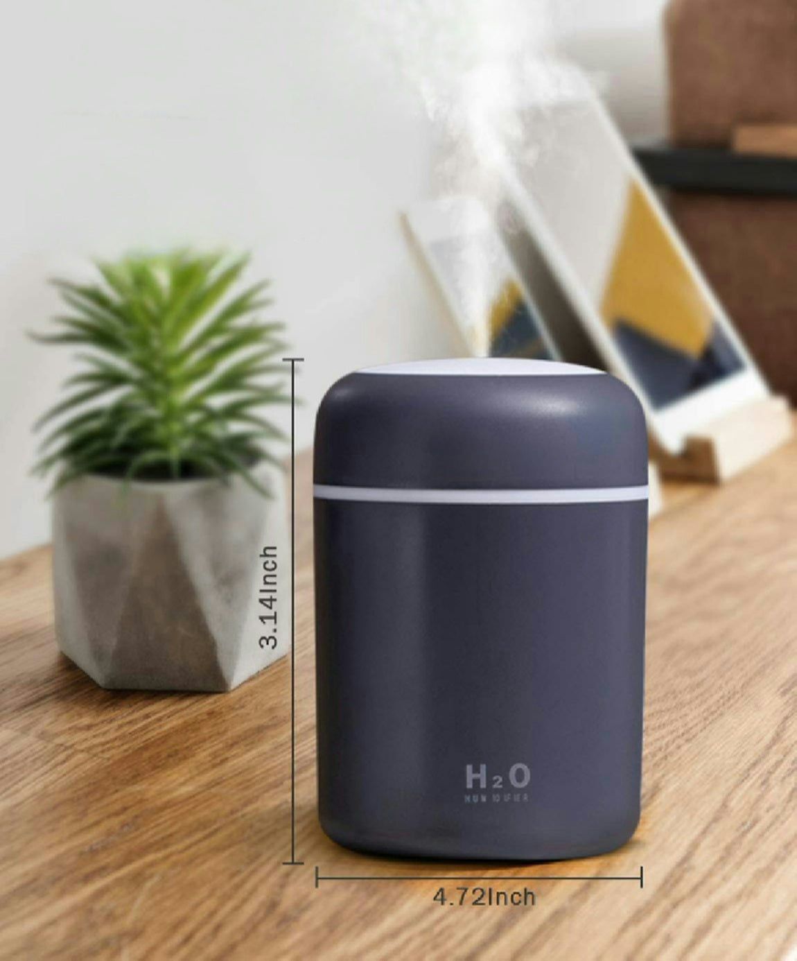 ULTRA - Veilleuse, Silencieuse, Hydratation pendant 6 heures,  Alimentation portable et USB, Deux modes de brume, Arrêt automatique, Contrôle à un bouton