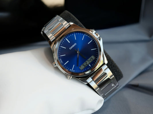 Ultra - Casio Duo -Cadran Bleu– Élégance classique, esprit digital