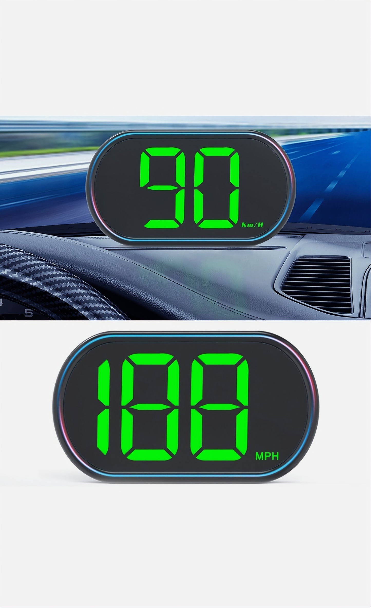 Compteur Kilométrique -Led  automobile – Affichage tête haute - Eviter amendes
